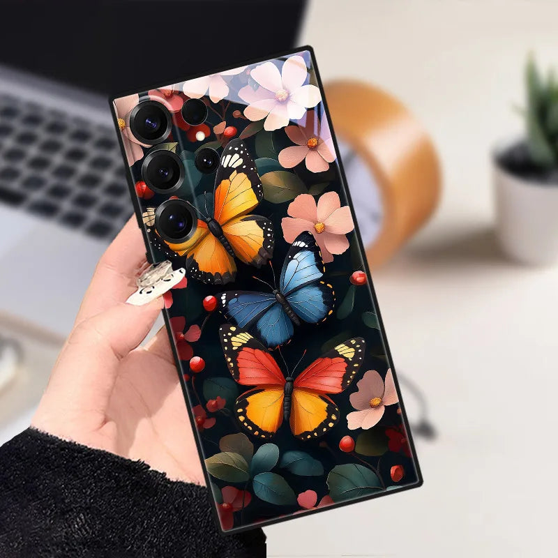 Telefoon Case voor Samsung Galaxy S25 met Dierlijke Ontwerpen 36