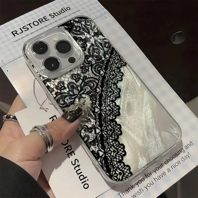 Telefoon Case voor iPhone met Kant Design 0