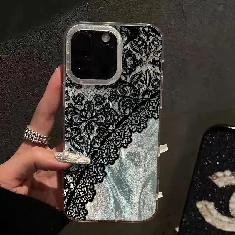 Telefoon Case voor iPhone met Kant Design 1