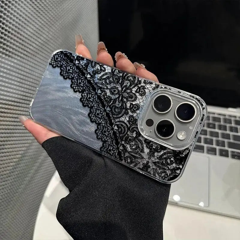 Telefoon Case voor iPhone met Kant Design 4