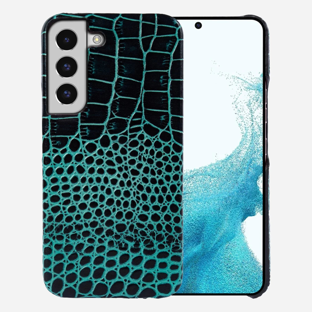 Telefoonhoes voor Samsung Galaxy S23 S22 S21 S20 Ultra Plus S10 Note 20 10 A53 Krokodilpatroon 7