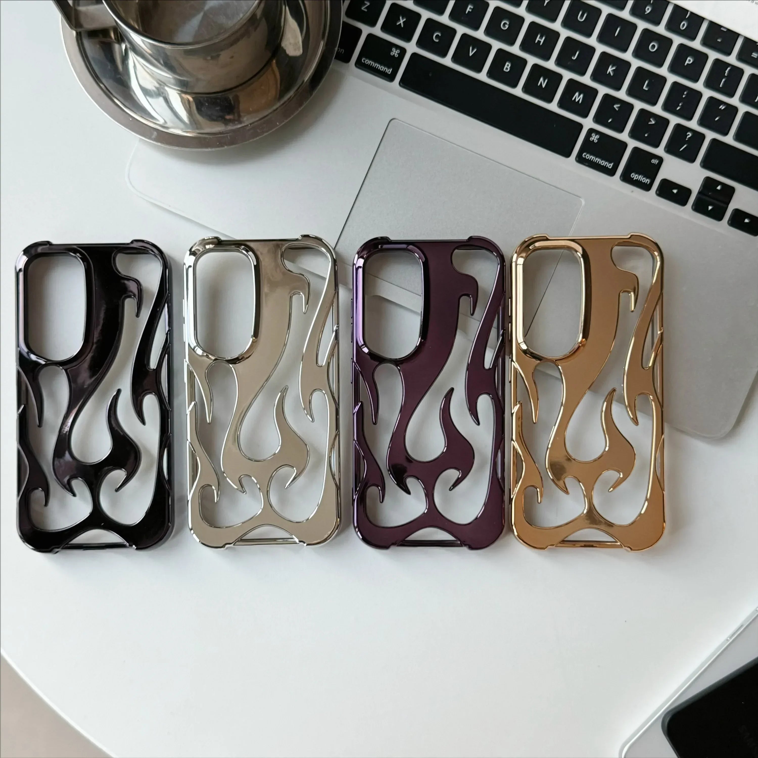 Telefoonhoes voor Samsung Galaxy met 3D Vlam Patroon 5
