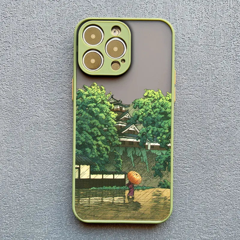Telefoonhoes voor iPhone met Uniek Landschap Ontwerp 10
