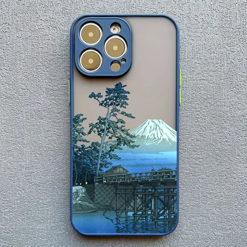Telefoonhoes voor iPhone met Uniek Landschap Ontwerp 12