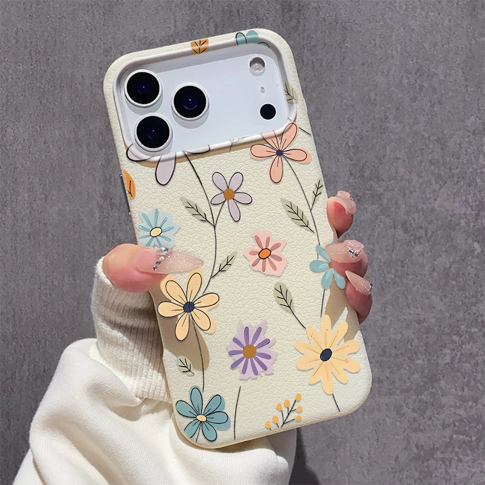 Telefoonhoesje Retro Bloem voor iPhone 11 en iPhone 12 - Slank en Lichtgewicht Ontwerp 0
