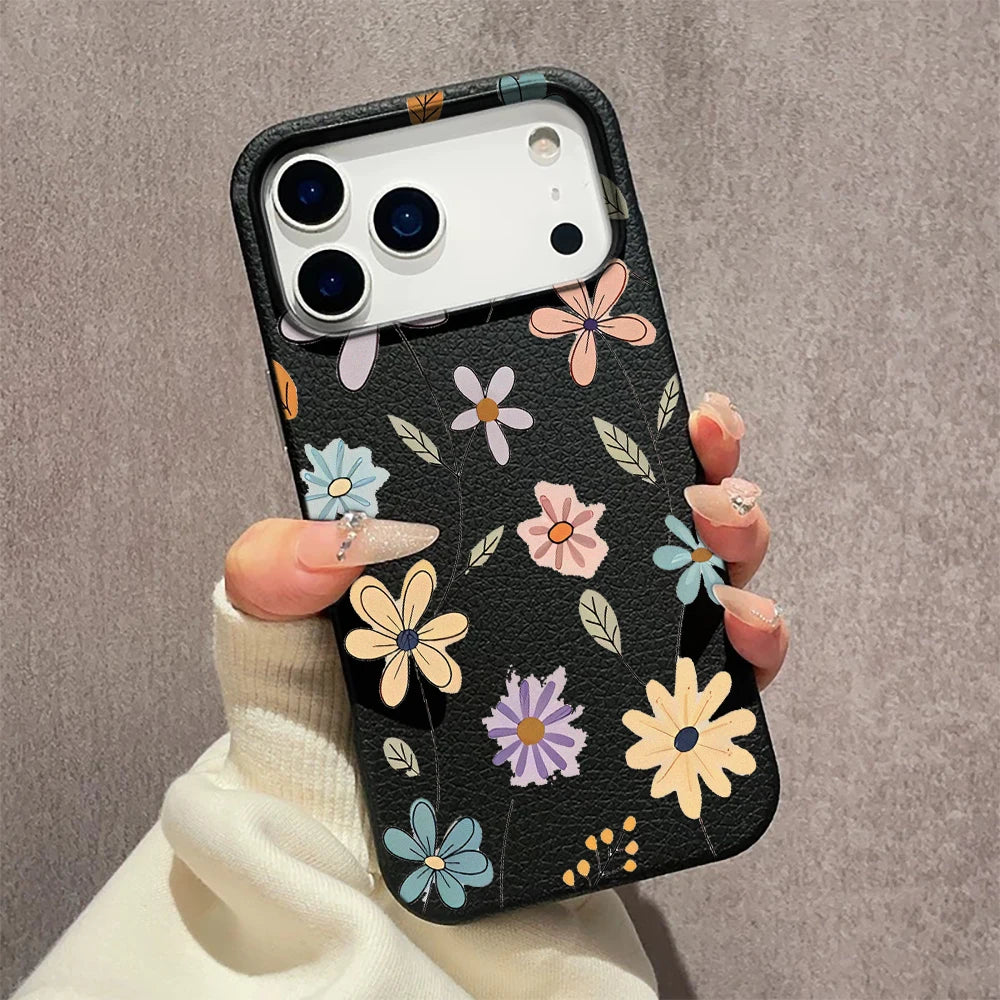 Telefoonhoesje Retro Bloem voor iPhone 11 en iPhone 12 - Slank en Lichtgewicht Ontwerp 1