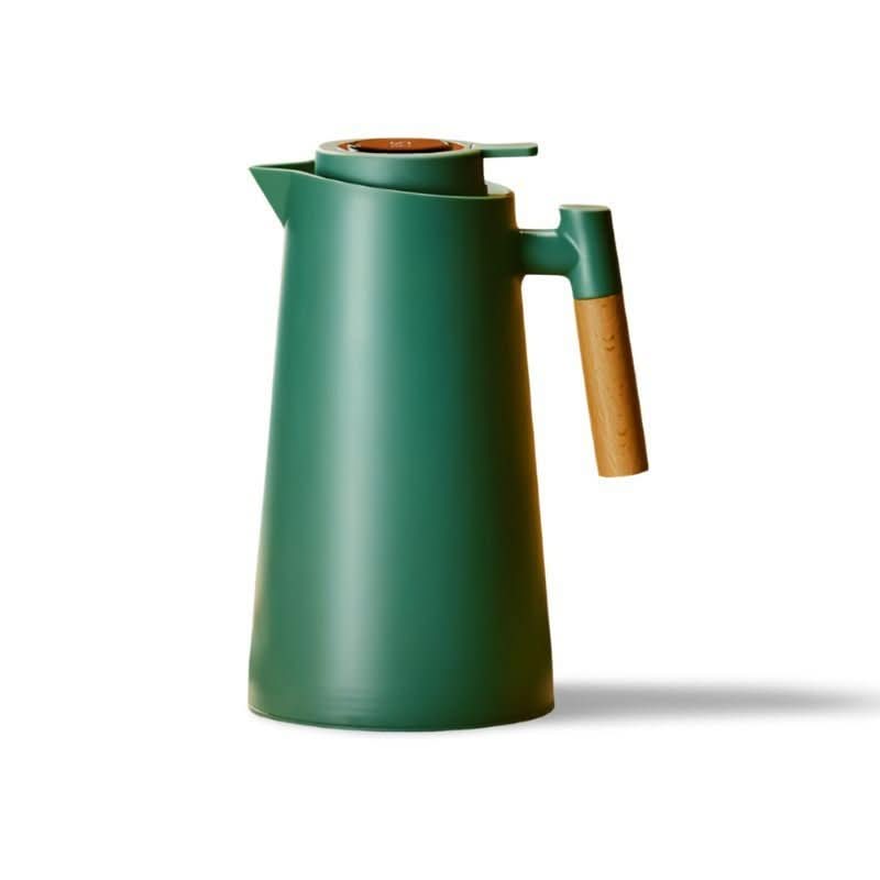 Thermosfles met Temperatuurdisplay en Houten Handvat 7