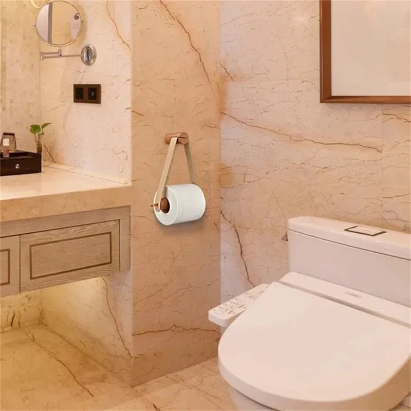 Toiletpapierhouder Houten Vintage Stijl 1