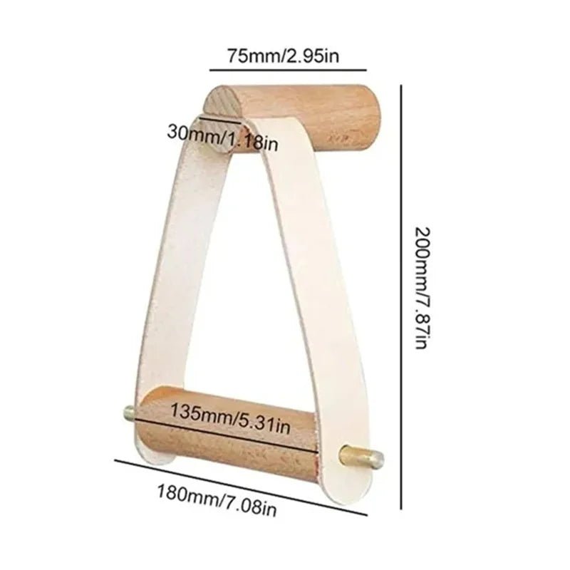 Toiletpapierhouder Houten Vintage Stijl 4