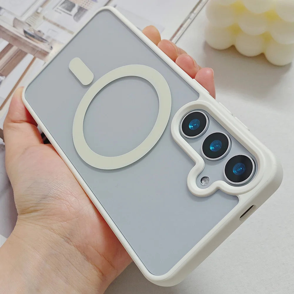 Transparante Magnetische Telefoon Case voor Samsung 0