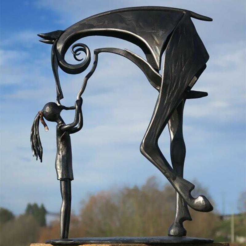 Tuinbeeld Paard Sculptuur Decoratief 1