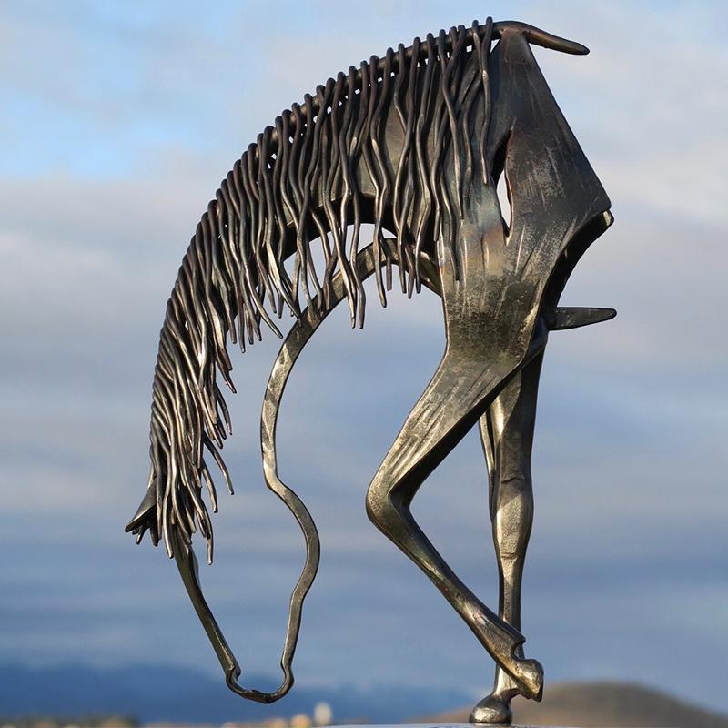 Tuinbeeld Paard Sculptuur Decoratief 2