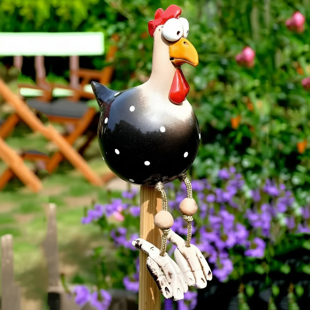 Tuinbeeldje Beweegbare Kip voor Creatieve Decoratie 4