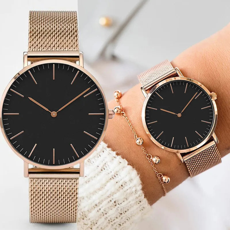 Luxe Quartz Polshorloge