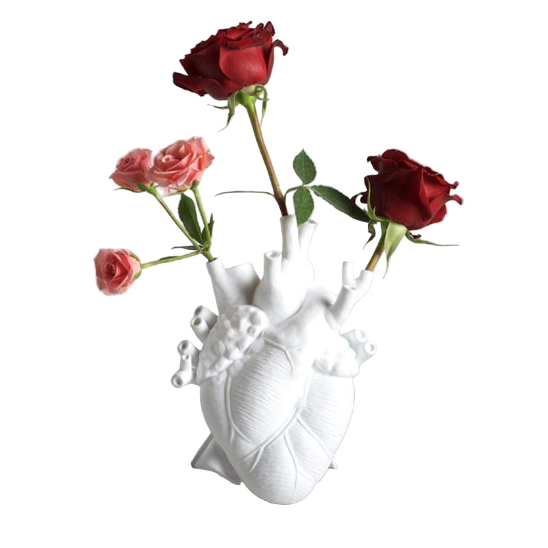 Unieke Hartvormige Vaas Decoratief Element voor Interieur 0