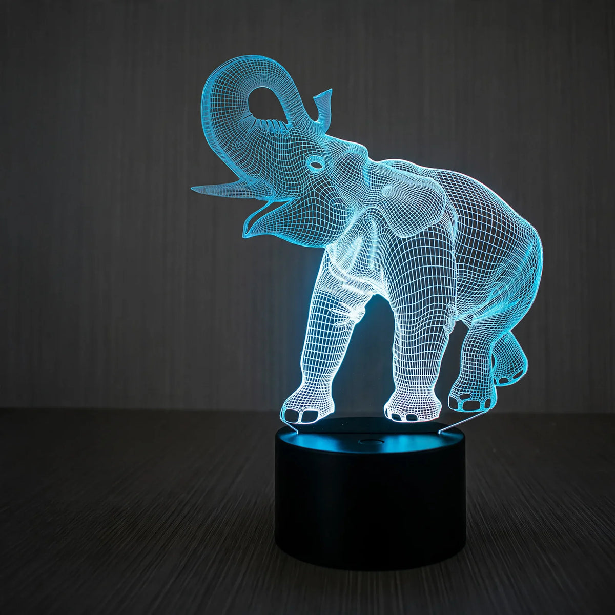 Unisex 3D LED Nachtlampje Olifant Vorm Met Afstandsbediening 0