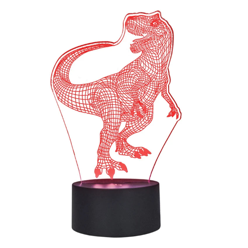 Unisex 3D Nachtlampje Met Wisselende Kleuren USB-Aangedreven 3