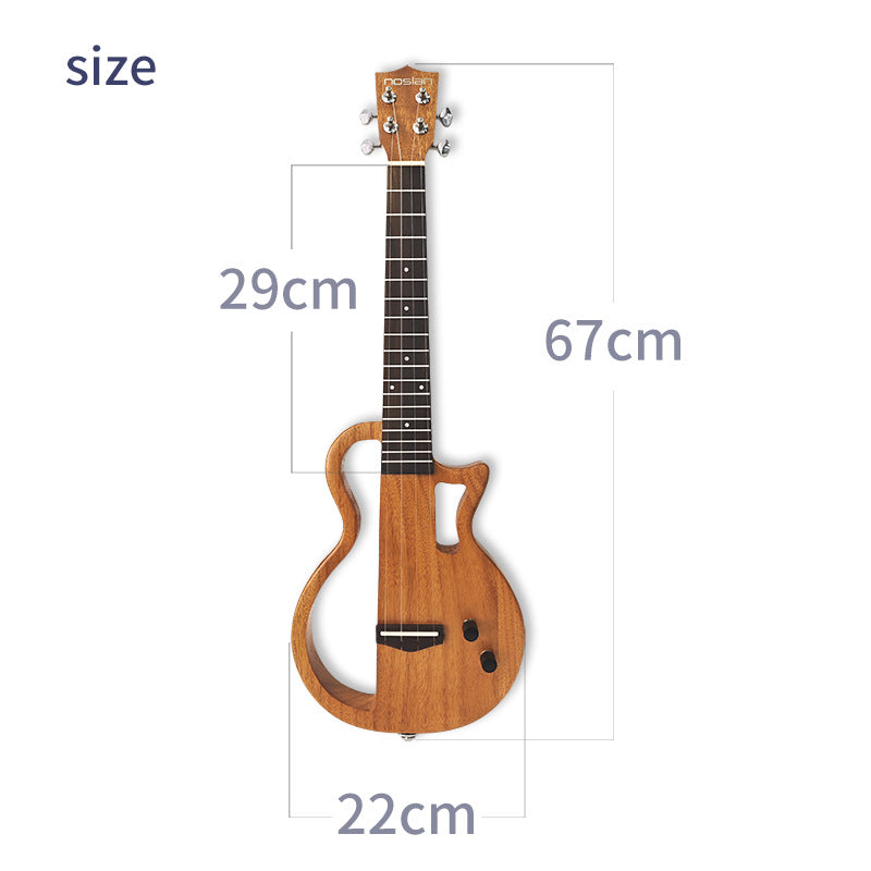 Unisex Akoestische Elektrische Ukelele Met Ingebouwd Pick-up Systeem 3
