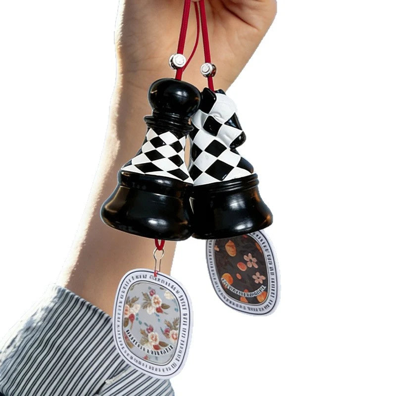 Unisex Auto Geurhanger Dambordpatroon Modern Design 4