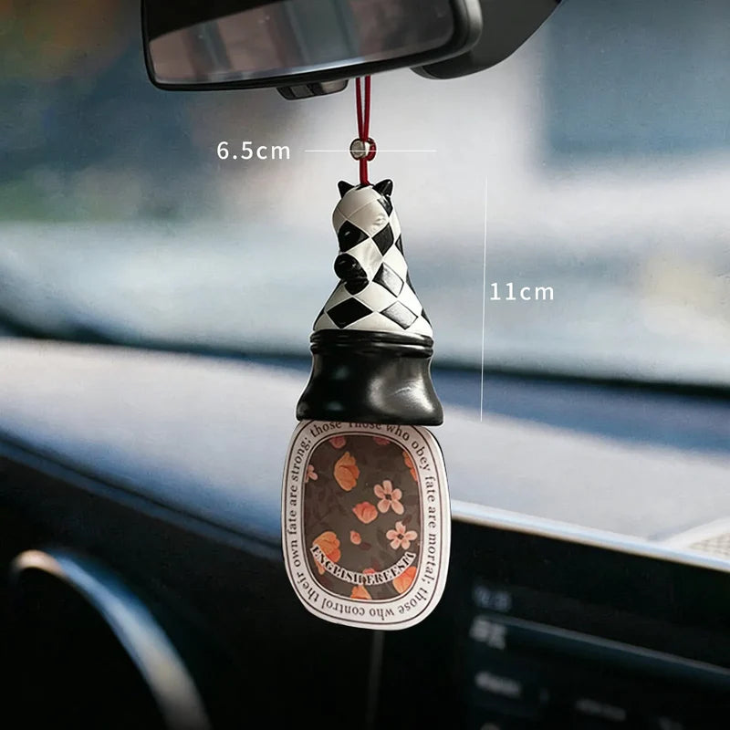 Unisex Auto Geurhanger Dambordpatroon Modern Design 6
