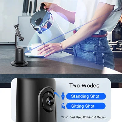 Unisex Automatische 360° Draaibare Volghouder voor Selfies en Livestreams 6