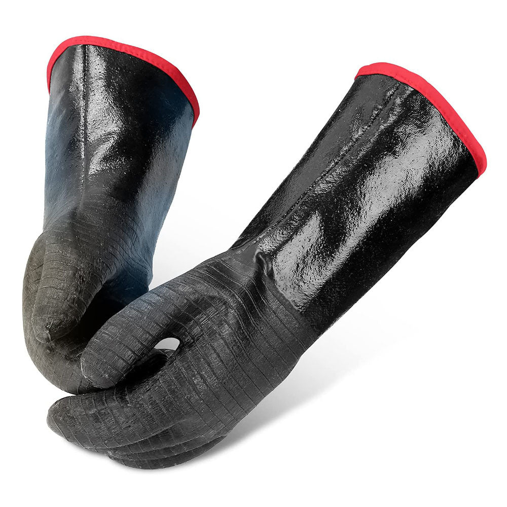 Unisex BBQ-handschoenen met antislip grip en verlengde manchetten 3