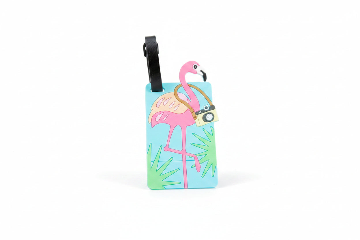 Unisex Bagagelabel Flamingo Design Praktisch en Stijlvol 0