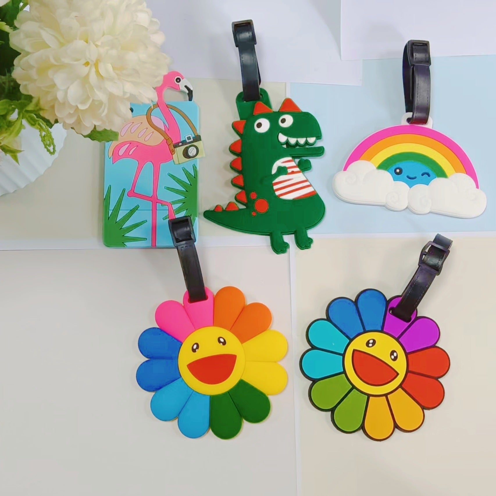Unisex Bagagelabel Flamingo Design Praktisch en Stijlvol 2