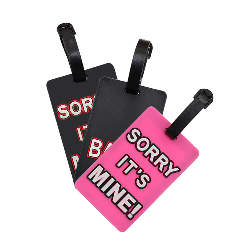 Unisex Bagagelabel Met Humoristische Tekst 5