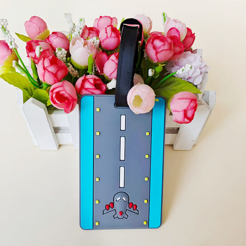 Unisex Bagagelabel met Kleurrijk Stippenpatroon 7
