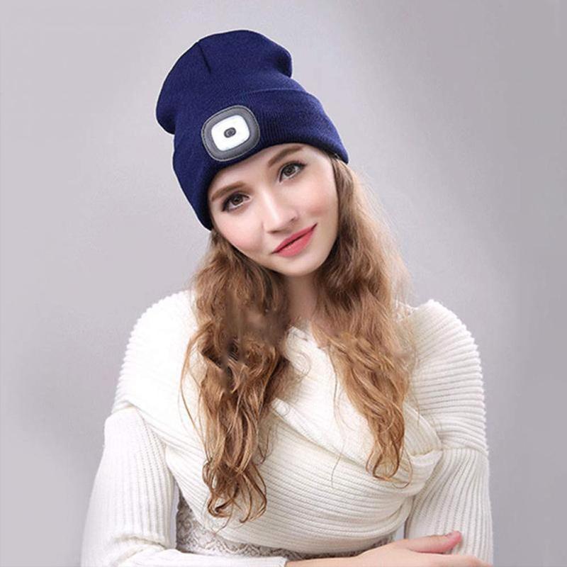 Unisex Beanie met Afneembare LED-koplamp 6