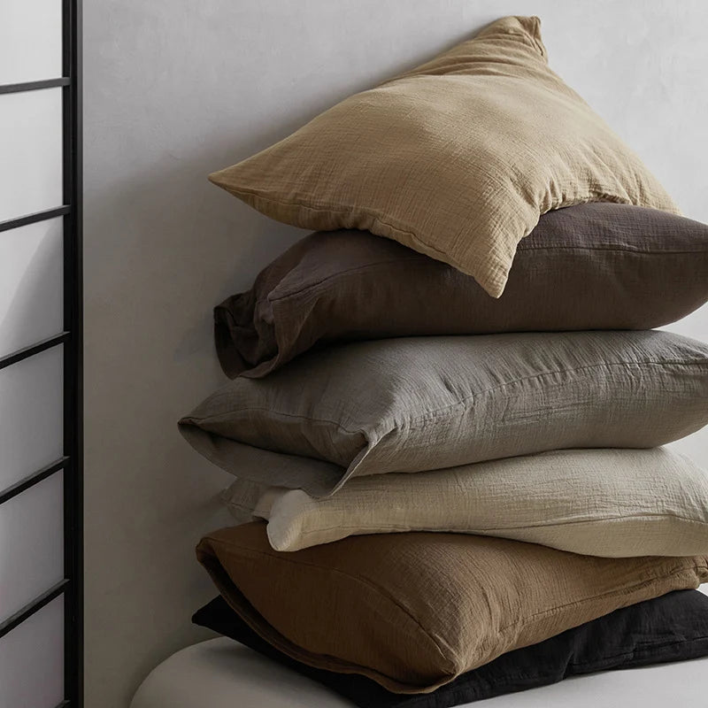 Unisex Beddengoedset Ademend Mousseline Natuurlijke Kreukelstructuur 2