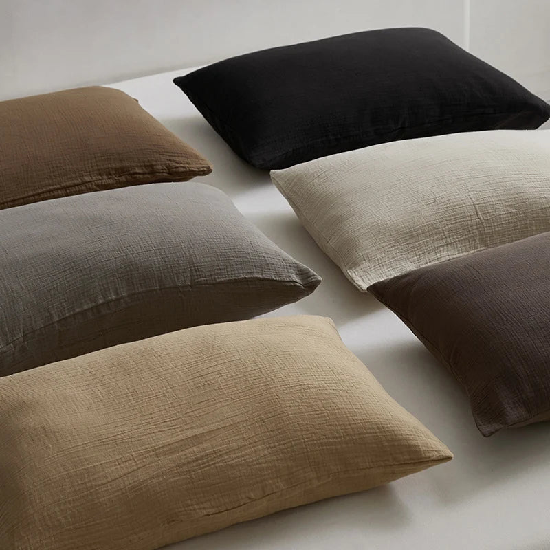 Unisex Beddengoedset Ademend Mousseline Natuurlijke Kreukelstructuur 3