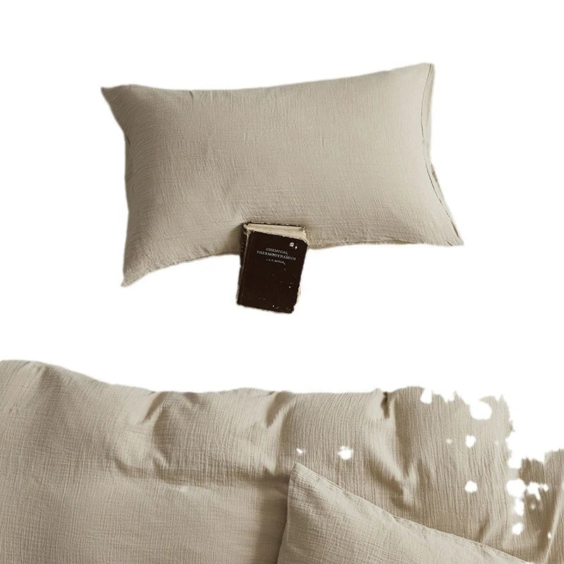 Unisex Beddengoedset Ademend Mousseline Natuurlijke Kreukelstructuur 5