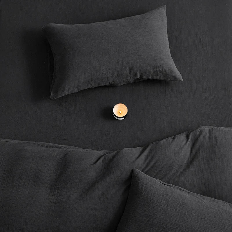 Unisex Beddengoedset Ademend Mousseline Natuurlijke Kreukelstructuur 8