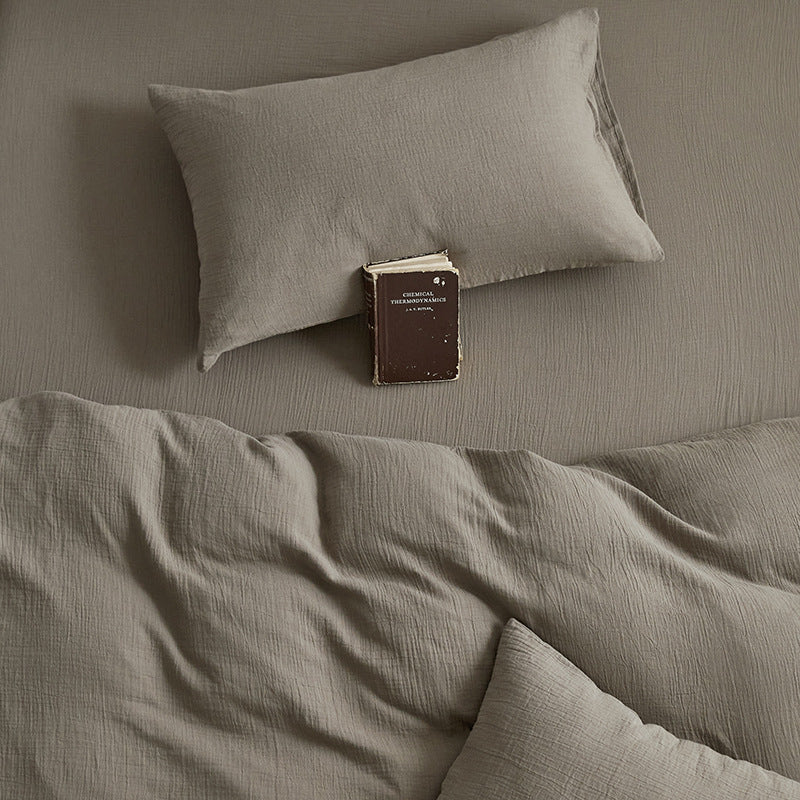 Unisex Beddengoedset Ademend Mousseline Natuurlijke Kreukelstructuur 9
