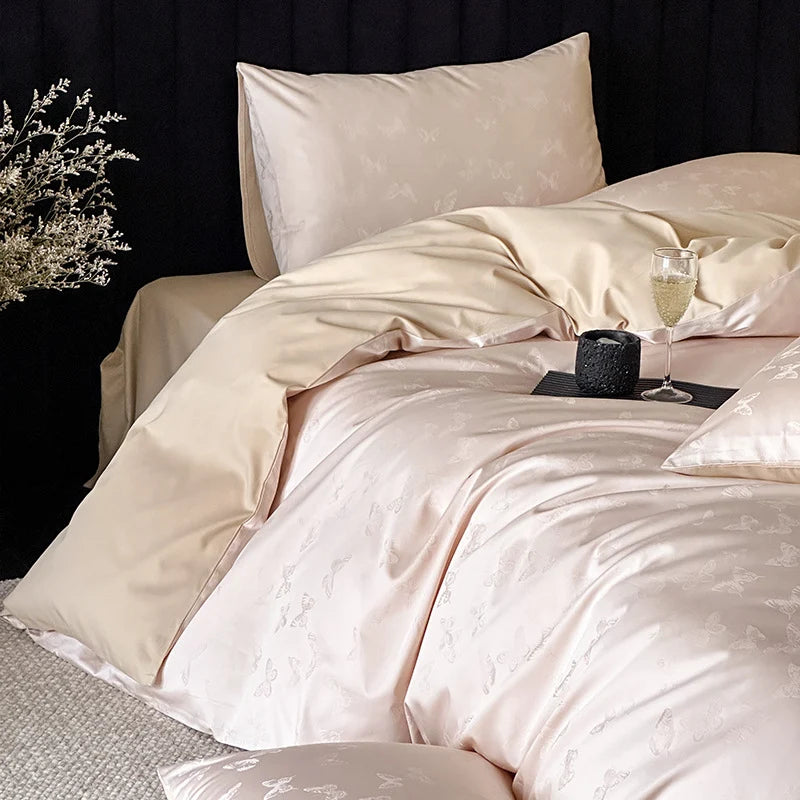 Unisex Beddengoedset Jacquard Met Omkeerbaar Design 1