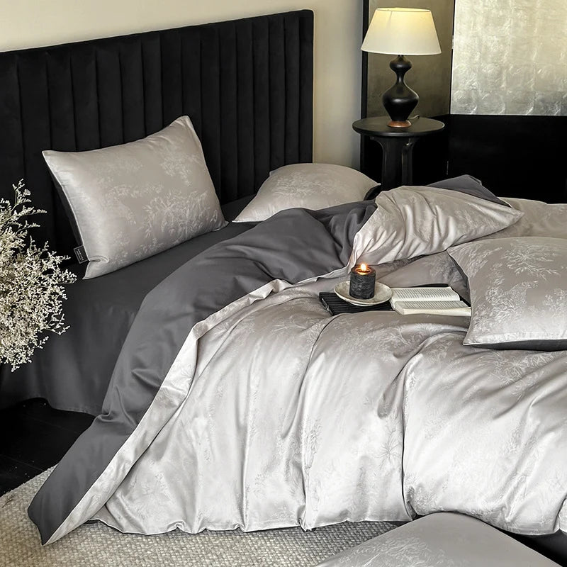 Unisex Beddengoedset Jacquard Met Omkeerbaar Design 4