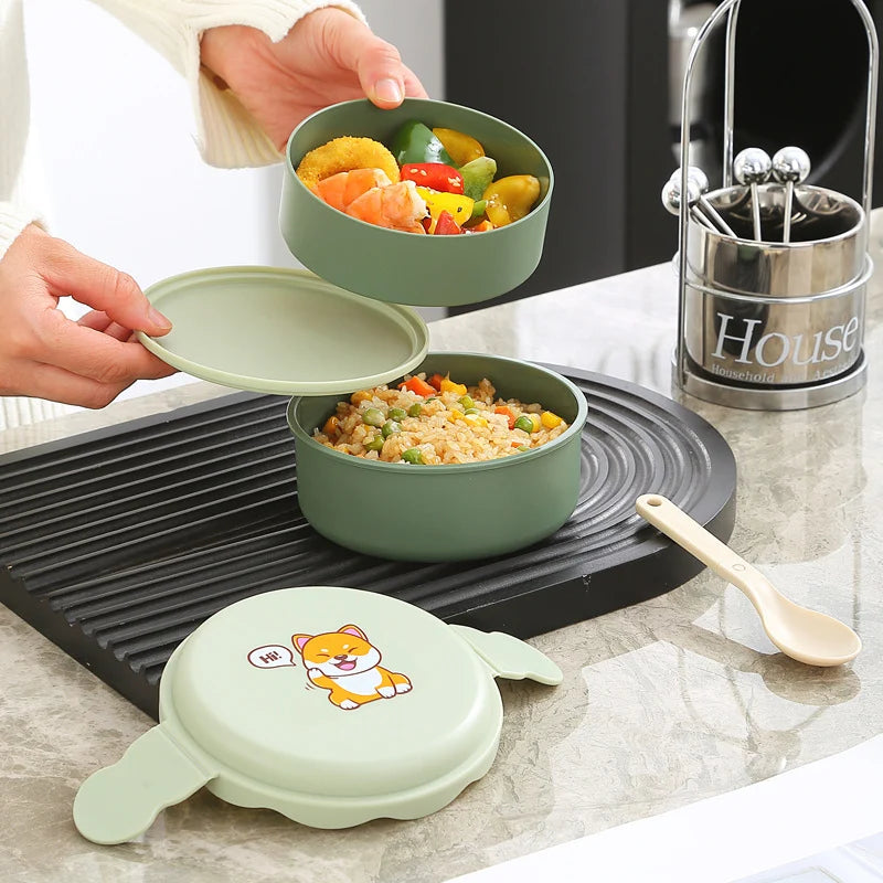 Unisex Bento-Box met Cartoonontwerp Praktisch en Draagbaar 3