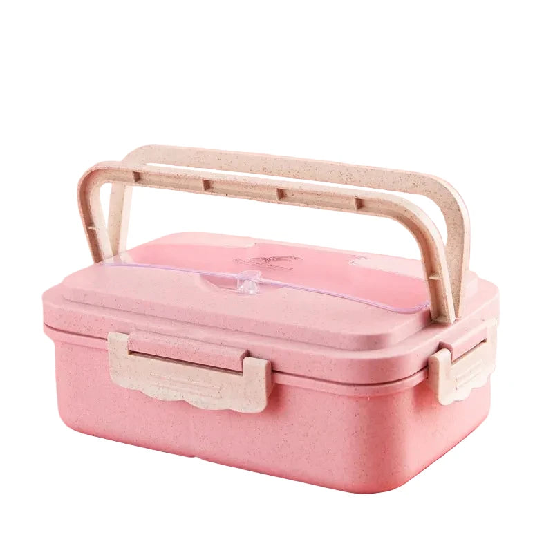 Unisex Bento-box met Meerdere Compartimenten en Veilig Afsluitbaar Deksel 3
