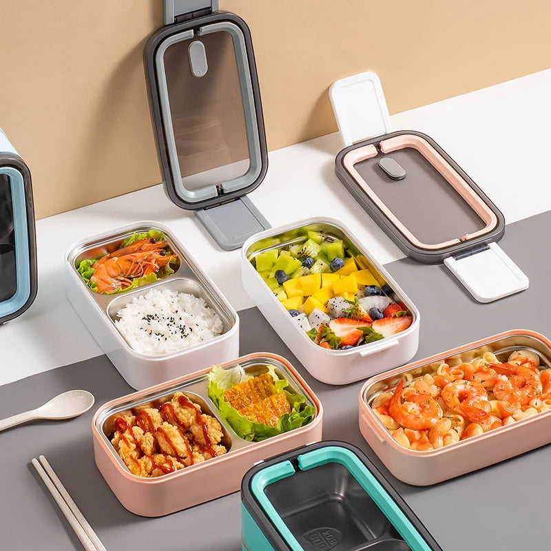 Unisex Bento Box Met Meerdere Compartimenten En Veilig Sluitmechanisme 1