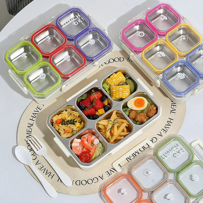 Unisex Bento Box met Meerdere Compartimenten en Veilig Sluitmechanisme 1