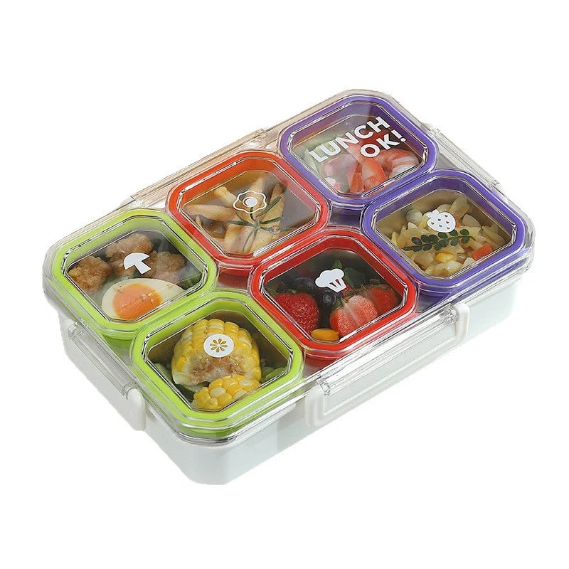 Unisex Bento Box met Meerdere Compartimenten en Veilig Sluitmechanisme 5
