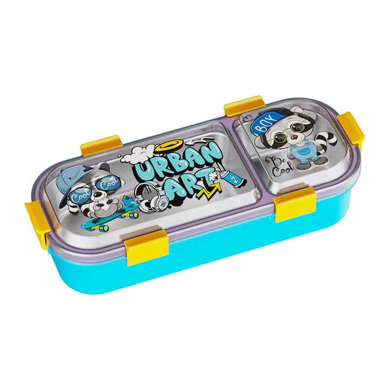 Unisex Bento Lunchbox Met Creatief Thema 0
