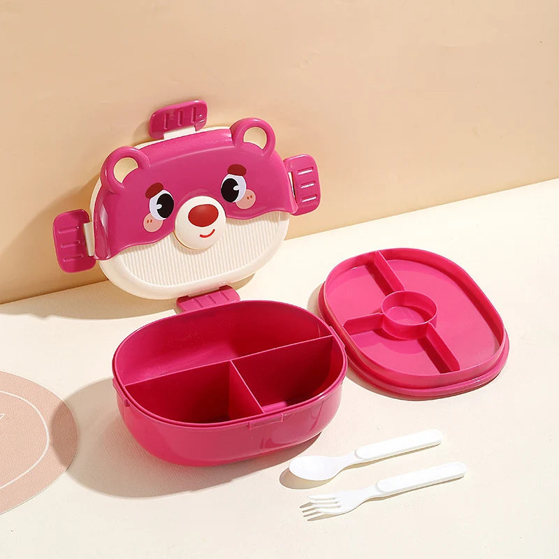 Unisex Bento Lunchbox Met Dierenthema Speels Ontwerp 4