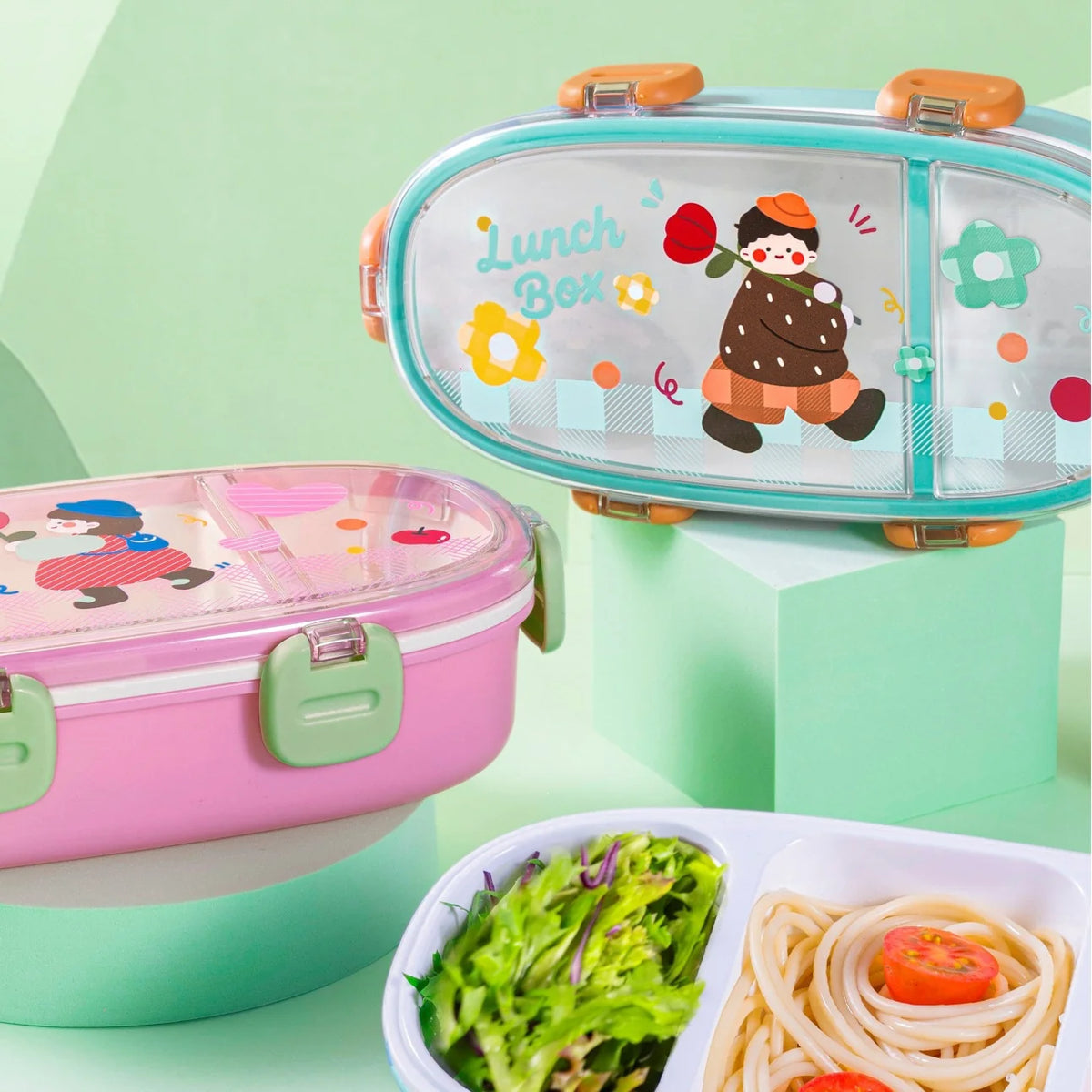 Unisex Bento Lunchbox Met Meerdere Compartimenten 2