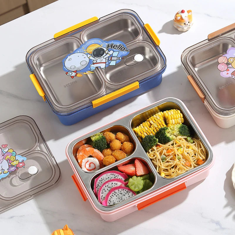 Unisex Bento Lunchbox Met Meerdere Compartimenten En Berenthema 2