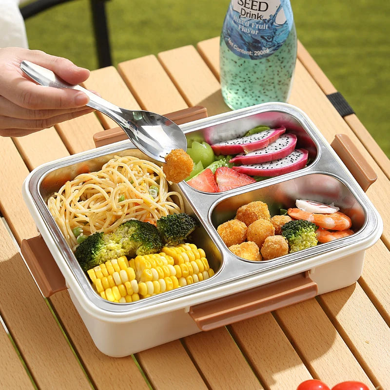 Unisex Bento Lunchbox Met Meerdere Compartimenten En Berenthema 3