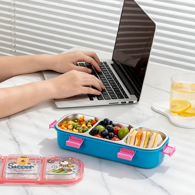 Unisex Bento Lunchbox Met Meerdere Compartimenten En Dierenthema 1