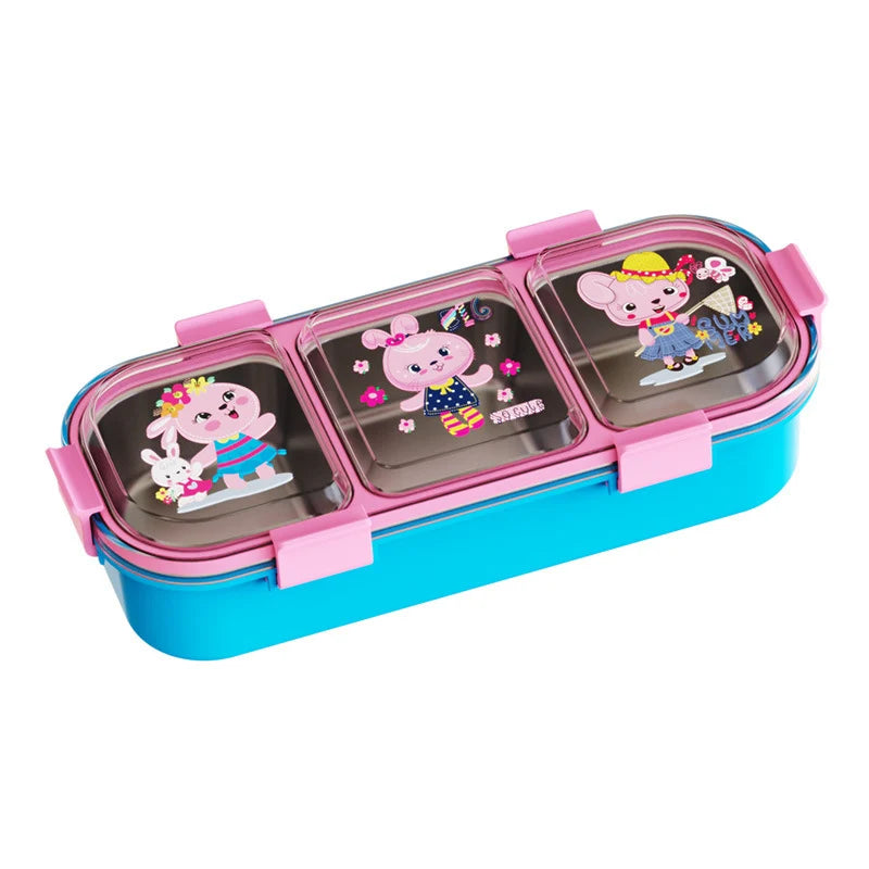 Unisex Bento Lunchbox Met Meerdere Compartimenten En Dierenthema 6